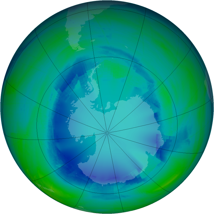 Ozone Map 2008-08-15